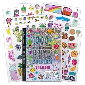 Fashion Angels 1000 Sticker Book with Holographic Cover 40 pages NEW